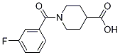1-(3-氟苯甲?；?哌啶-4-羧酸結(jié)構(gòu)式_436093-13-9結(jié)構(gòu)式