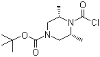 (3R,5s)-rel-4-(氯羰基)-3,5-二甲基-1-哌嗪羧酸叔丁酯結構式_438050-53-4結構式