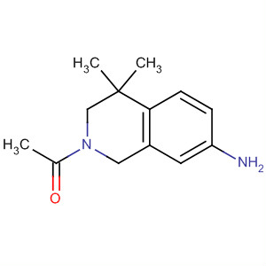 1-(7-氨基-3,4-二氫-4,4-二甲基異喹啉-2(1H)-基)乙酮結(jié)構(gòu)式_442846-63-1結(jié)構(gòu)式