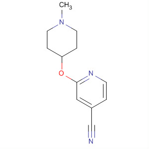 2-(1-甲基哌啶-4-基氧基)-4-吡啶甲腈結(jié)構(gòu)式_442846-84-6結(jié)構(gòu)式
