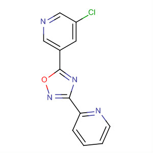 3-(吡啶-2-基)-5-(5-氯-吡啶-3-基)-1,2,4-噁二唑結(jié)構(gòu)式_453566-38-6結(jié)構(gòu)式