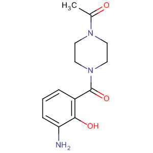 1-(4-(3-氨基-2-羥基苯甲?；?哌嗪-1-基)乙酮結(jié)構(gòu)式_473734-29-1結(jié)構(gòu)式