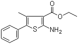 2-氨基-4-甲基-5-苯基噻吩-3-羧酸乙酯結(jié)構(gòu)式_4815-38-7結(jié)構(gòu)式