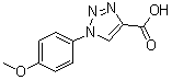 1-(4-甲氧基-芐基)-1H-[1,2,3]噻唑-4-羧酸結(jié)構(gòu)式_4916-13-6結(jié)構(gòu)式