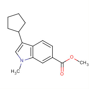3-環(huán)戊基-1-甲基-1H-吲哚-6-羧酸甲酯結(jié)構(gòu)式_494799-38-1結(jié)構(gòu)式