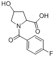 1-(4-氟苯甲酰基)-4-羥基-2-吡咯烷羧酸結構式_497163-88-9結構式