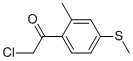 (9ci)-2-氯-1-[2-甲基-4-(甲基硫代)苯基]-乙酮結(jié)構(gòu)式_502484-70-0結(jié)構(gòu)式