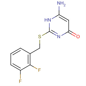 6-氨基-2-[[(2,3-二氟苯基)甲基]硫代]-4-嘧啶醇結(jié)構(gòu)式_503271-69-0結(jié)構(gòu)式