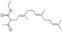 (4E,8E)-2-乙?；?5,9,13-三甲基-4,8,12-十四碳三烯酸乙酯結(jié)構(gòu)式_50340-51-7結(jié)構(gòu)式