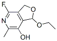 (9ci)-1-乙氧基-4-氟-1,3-二氫-6-甲基-呋喃并[3,4-c]吡啶-7-醇結構式_50441-59-3結構式
