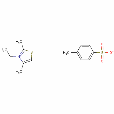 3-乙基-2,4-二甲基噻唑鎓對甲苯磺酸鹽結(jié)構(gòu)式_50498-74-3結(jié)構(gòu)式