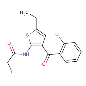 3-(O-氯苯甲酰基)-5-乙基-2-(碘乙?；被?噻吩結構式_50509-01-8結構式