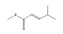 4-甲基-2-戊酸甲酯結(jié)構(gòu)式_50652-78-3結(jié)構(gòu)式