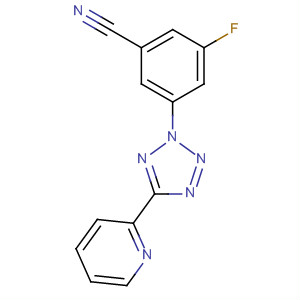 3-氟-5-[5-(吡啶-2-基)-2H-四唑-2-基]苯甲腈結構式_507269-27-4結構式