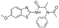 (9CI)-2-(乙?；交被?-N-(6-甲氧基-2-苯并噻唑)-丙酰胺結構式_50827-33-3結構式