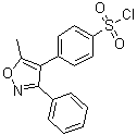 4-(5-甲基-3-苯基異噁唑-4-基)苯磺酰氯結(jié)構(gòu)式_509074-26-4結(jié)構(gòu)式