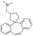 N,N-二甲基螺[5h-二苯并[a,d]環(huán)庚烯-5,1-環(huán)戊烷]-3-甲胺結(jié)構(gòu)式_51360-10-2結(jié)構(gòu)式