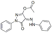3-(乙?；趸?-1-苯基-4-(2-苯基亞肼基)-1H-吡唑-5-酮結(jié)構(gòu)式_51471-67-1結(jié)構(gòu)式