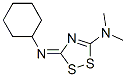3-(環(huán)己基亞氨基)-N,N-二甲基-1H-1,2,4-二噻唑-5-胺結(jié)構(gòu)式_51568-06-0結(jié)構(gòu)式