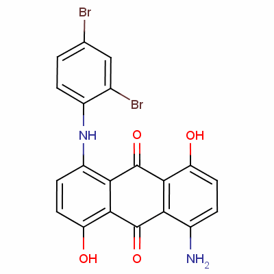1-氨基-5-[(2,4-二溴苯基)氨基]-4,8-二羥基蒽醌結(jié)構(gòu)式_51889-17-9結(jié)構(gòu)式