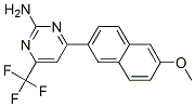 4-(6-甲氧基-2-萘)-6-三氟甲基嘧啶-2-胺結(jié)構(gòu)式_519056-66-7結(jié)構(gòu)式