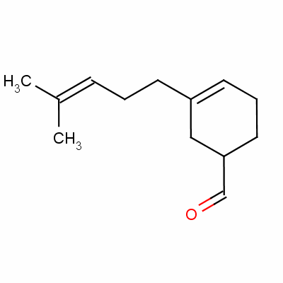 3-(4-甲基-3-戊烯基)-3-環(huán)己烯-1-甲醛結(jié)構(gòu)式_52475-89-5結(jié)構(gòu)式