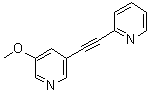 3-甲氧基-5-(吡啶-2-基乙炔)吡啶結(jié)構(gòu)式_524924-76-3結(jié)構(gòu)式