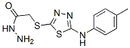 (5-對甲苯氨基-[1,3,4]噻二唑-2-基磺?；?-乙酸肼結(jié)構(gòu)式_52494-24-3結(jié)構(gòu)式