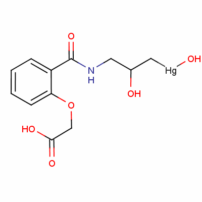 汞拉米特結構式_525-30-4結構式