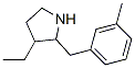 (9CI)-3-乙基-2-[(3-甲基苯基)甲基]-吡咯烷結(jié)構(gòu)式_525537-25-1結(jié)構(gòu)式