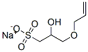 3-Allyloxy-2-hydroxy-1-propanesulfonic acid, sodium salt Structure,52556-42-0Structure