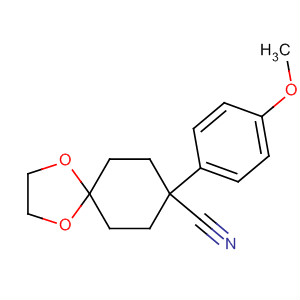 8-(4-甲氧基苯基)-1,4-二噁螺[4.5]癸烷-8-甲腈結(jié)構(gòu)式_5263-42-3結(jié)構(gòu)式