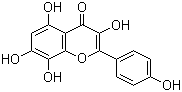 草質(zhì)素;蜀葵苷元;蜀葵甙元;3,4’,5,7,8-五羥基黃酮結(jié)構(gòu)式_527-95-7結(jié)構(gòu)式