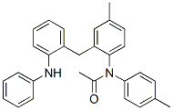 N-(4-甲基苯基)-n-[4-甲基-2-[[2-(苯基氨基)苯基]甲基]苯基]乙酰胺結構式_52812-78-9結構式