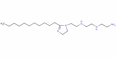 N-(2-氨基乙基)-n-[2-(4,5-二氫-2-十一基-1H-咪唑-1-基)乙基]乙烯二胺結構式_52948-41-1結構式