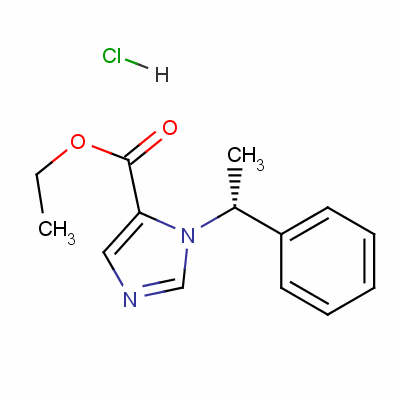 (r)-1-(1-苯基乙基)-1H-咪唑-5-羧酸乙酯鹽酸鹽結(jié)構(gòu)式_53188-20-8結(jié)構(gòu)式