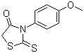 3-(4-甲氧基苯基)-2-硫氧代-4-噻唑啉酮結(jié)構(gòu)式_5350-09-4結(jié)構(gòu)式