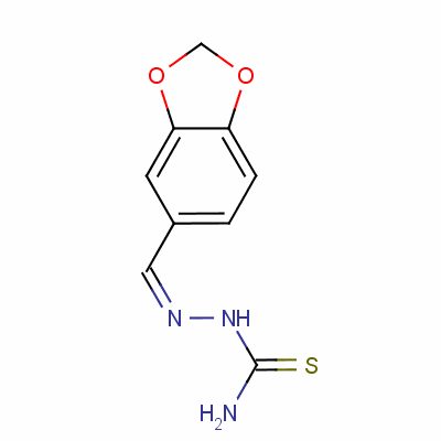 2-(1,3-苯并二氧雜環(huán)戊烯l-5-基亞甲基)-肼硫代甲酰胺結(jié)構(gòu)式_5351-85-9結(jié)構(gòu)式
