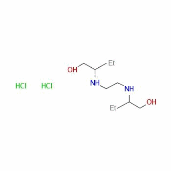 2,2-(乙烯二亞氨基)二丁醇雙鹽酸鹽結構式_53704-10-2結構式