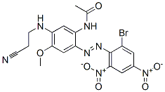 N-[2-[(2-溴-4,6-二硝基苯基)氮雜]-5-[(2-氰基乙基)氨基]-4-甲氧基苯基]乙酰胺結(jié)構(gòu)式_53950-33-7結(jié)構(gòu)式