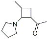 1-[3-甲基-2-(1-吡咯烷)環(huán)丁基]乙酮結(jié)構(gòu)式_54677-80-4結(jié)構(gòu)式