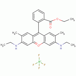 四氟硼酸羅丹明 6G結構式_54854-14-7結構式