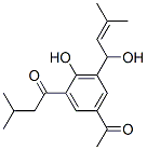 (-)-1-[5-乙?；?2-羥基-3-(1-羥基-3-甲基-2-丁烯)苯基 ]-3-甲基-1-丁酮結(jié)構(gòu)式_54963-61-0結(jié)構(gòu)式