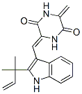 3-[(Z)-[2-(1,1-二甲基-2-丙烯基)-1H-吲哚-3-基]亞甲基]-6-亞甲基-2,5-哌嗪二酮結構式_55179-53-8結構式