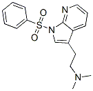 N,N-二甲基-1-苯磺?；?1H-吡咯并[2,3-b]吡啶-3-乙胺結(jié)構式_554452-54-9結(jié)構式