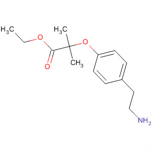 2-[4-(2-氨基乙基)-苯氧基]-2-甲基丙酸乙酯結(jié)構(gòu)式_55458-82-7結(jié)構(gòu)式