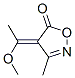 (e)-(9ci)-4-(1-甲氧基亞乙基)-3-甲基-,5(4H)-異噁唑酮結(jié)構(gòu)式_55865-49-1結(jié)構(gòu)式