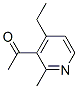 (9ci)-1-(4-乙基-2-甲基-3-吡啶)-乙酮結(jié)構(gòu)式_56059-75-7結(jié)構(gòu)式