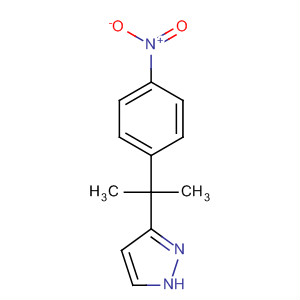 5-[1-甲基-1-(4-硝基-苯基)-乙基]-1H-吡唑結(jié)構(gòu)式_561297-78-7結(jié)構(gòu)式