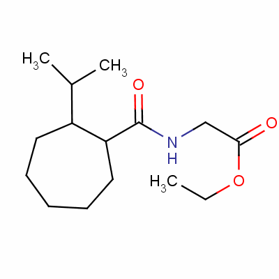 n-(2-異丙基環(huán)庚烷羰基)甘氨酸乙酯結(jié)構(gòu)式_56471-45-5結(jié)構(gòu)式